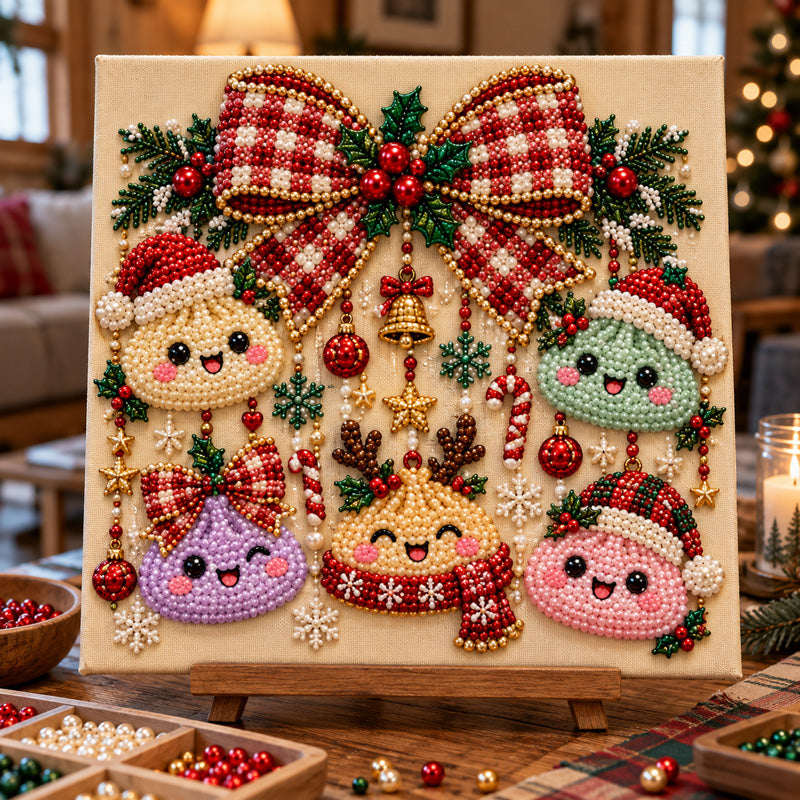Festive Dumpling Friends DIY Diamond Pearl Art Kit GFTOTP23356