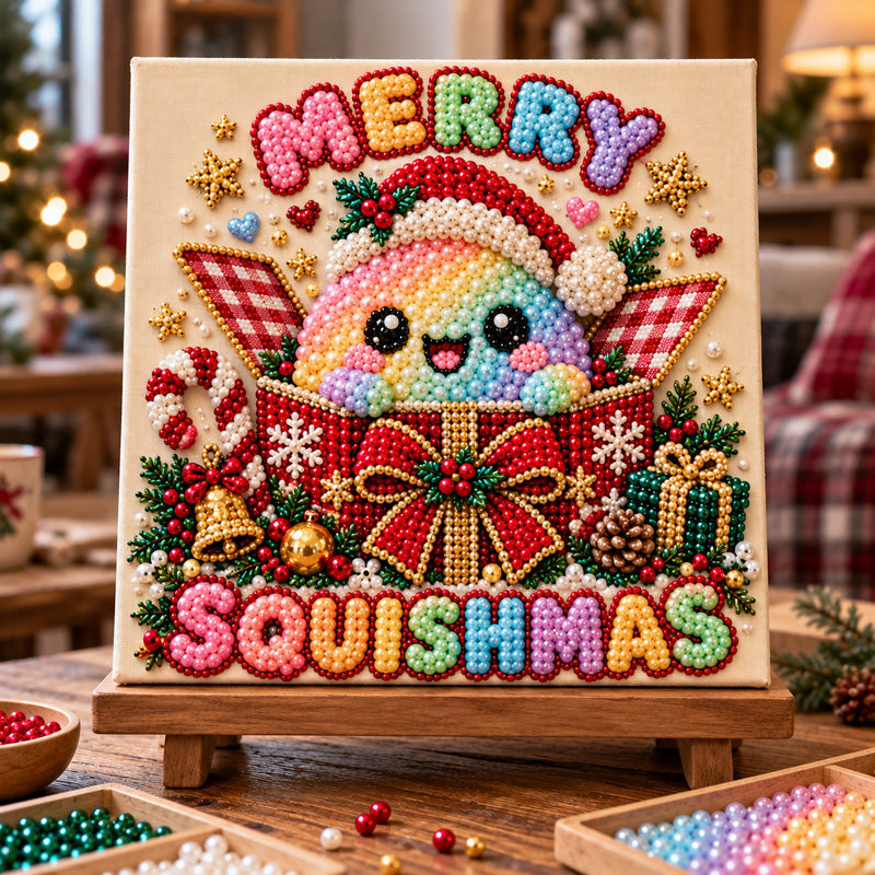 Merry Squishmas DIY Diamond Pearl Art Kit GFTOTP23357