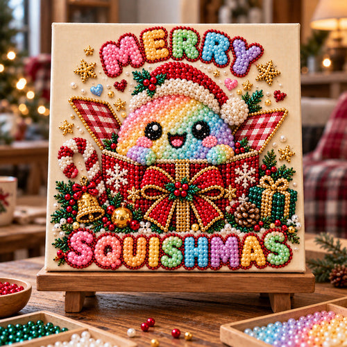 Merry Squishmas DIY Diamond Pearl Art Kit GFTOTP23357