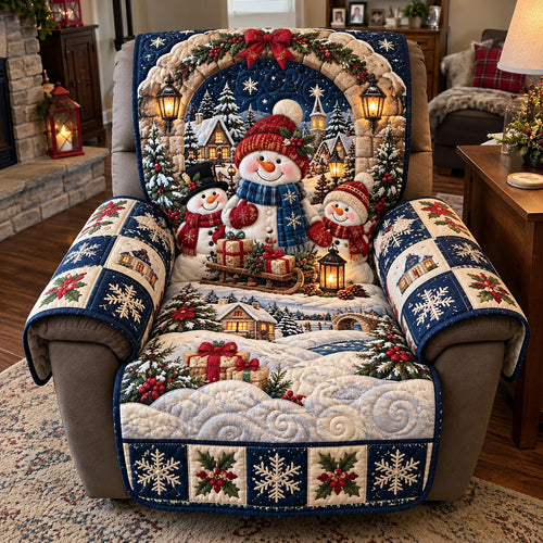 Midnight Glow Quilted Sofa Cover GFTOTP23393