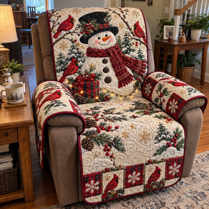 Scarlet Frost Quilted Sofa Cover GFTOTP23395
