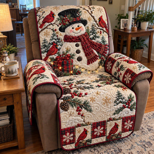 Scarlet Frost Quilted Sofa Cover GFTOTP23395