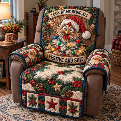Sassy Holiday Quilted Sofa Cover GFTOTP23400