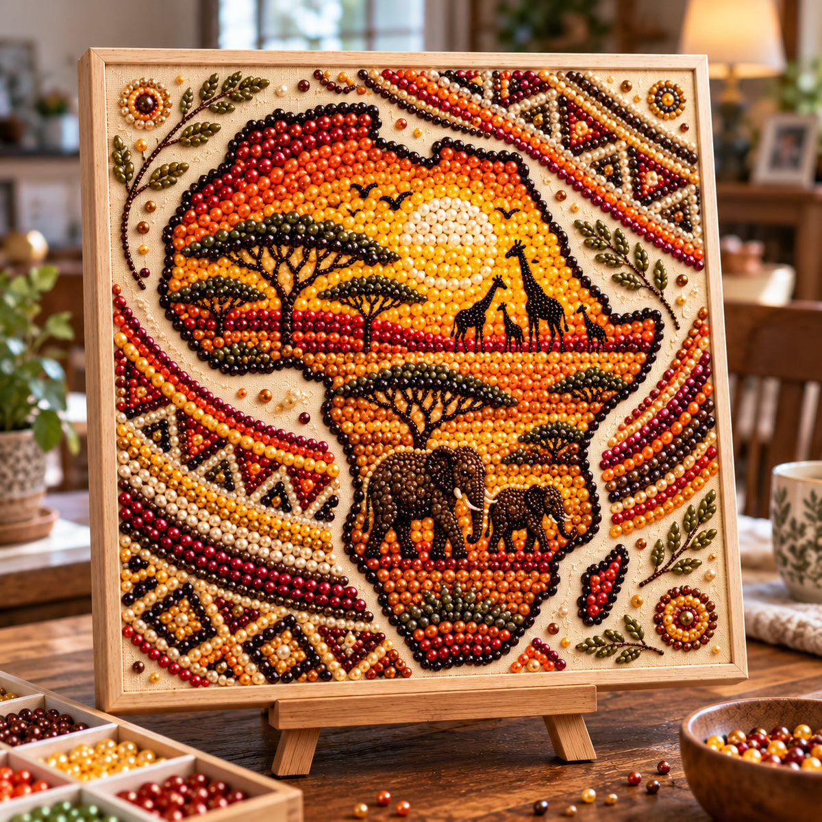 Savannah Sunset DIY Diamond Pearl Art Kit GFTOTP23401
