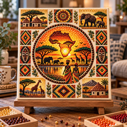 African Mosaic DIY Diamond Pearl Art Kit GFTOTP23404