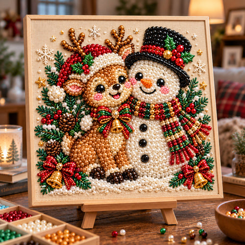 Tender Winter Hug DIY Diamond Pearl Art Kit GFTOTP23444