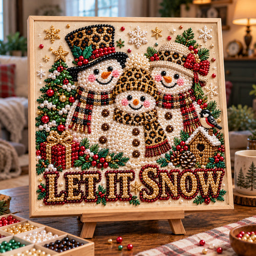 Chic Snow Trio DIY Diamond Pearl Art Kit GFTOTP23445