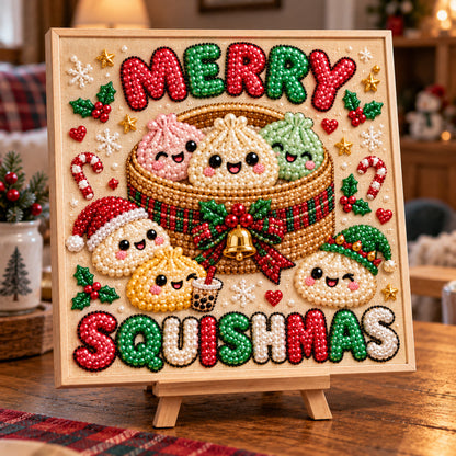 Merry Squishmas Cheer DIY Diamond Pearl Art Kit GFTOTP23548