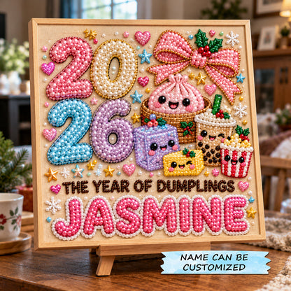 Personalized Dumpling Joy DIY Diamond Pearl Art Kit QTCUZ GFTOTP23554