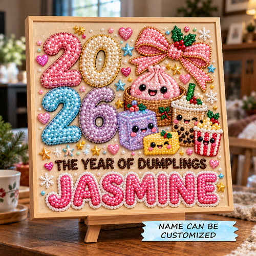 Personalized Dumpling Joy DIY Diamond Pearl Art Kit QTCUZ GFTOTP23554
