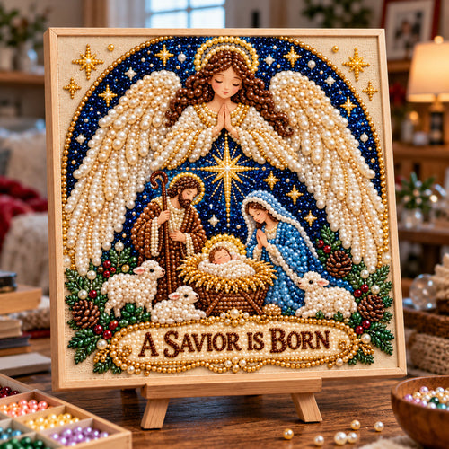 A Savior Is Born DIY Diamond Pearl Art Kit GFTOTP23567