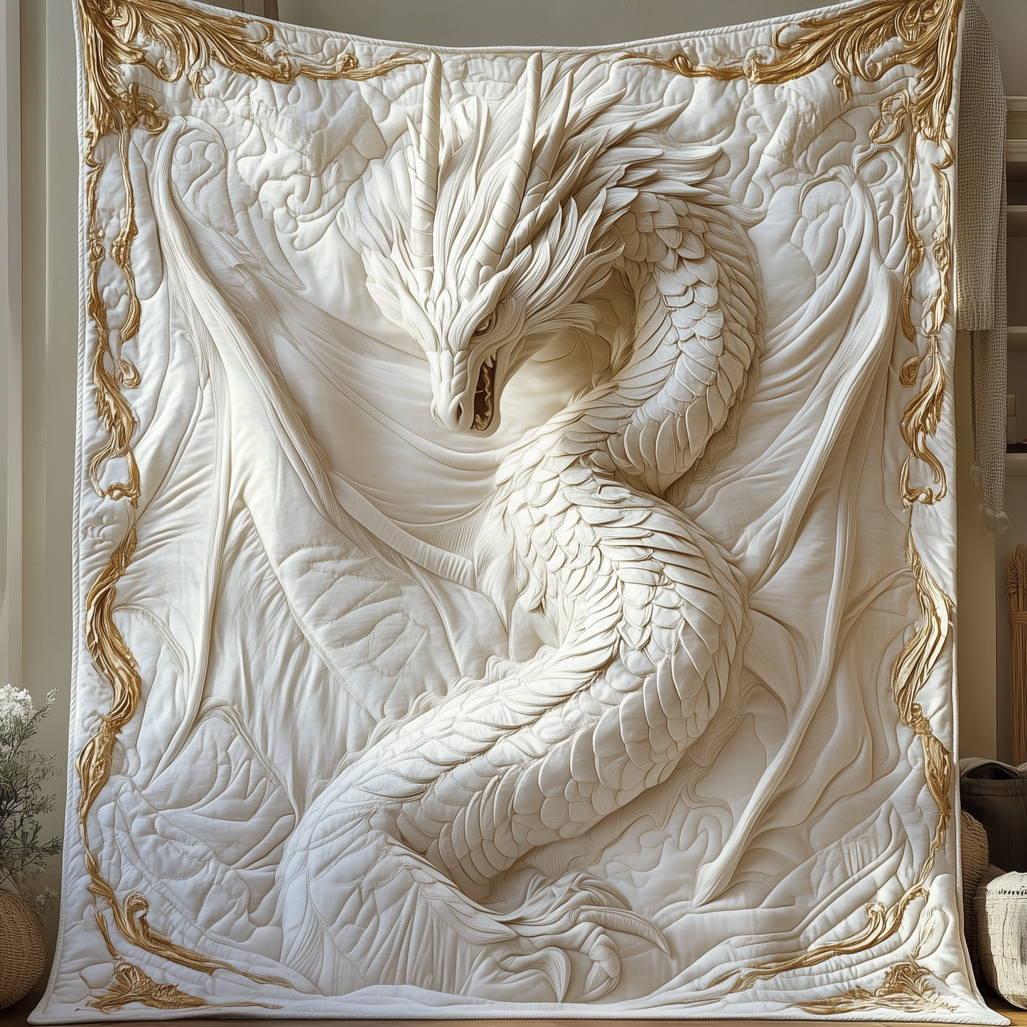 Majestic Dragon Quilted Blanket GFTOTP2403