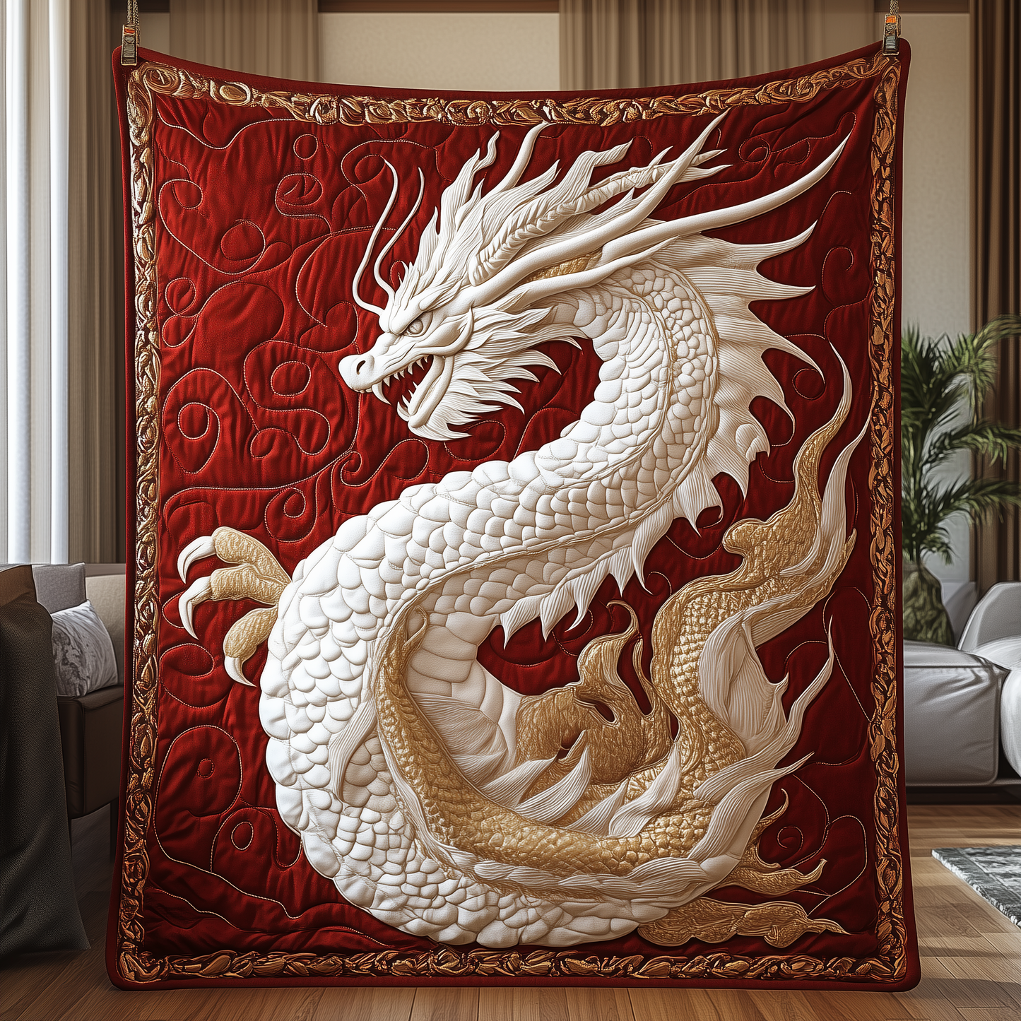Majestic Dragon Quilted Blanket GFTOTP2404