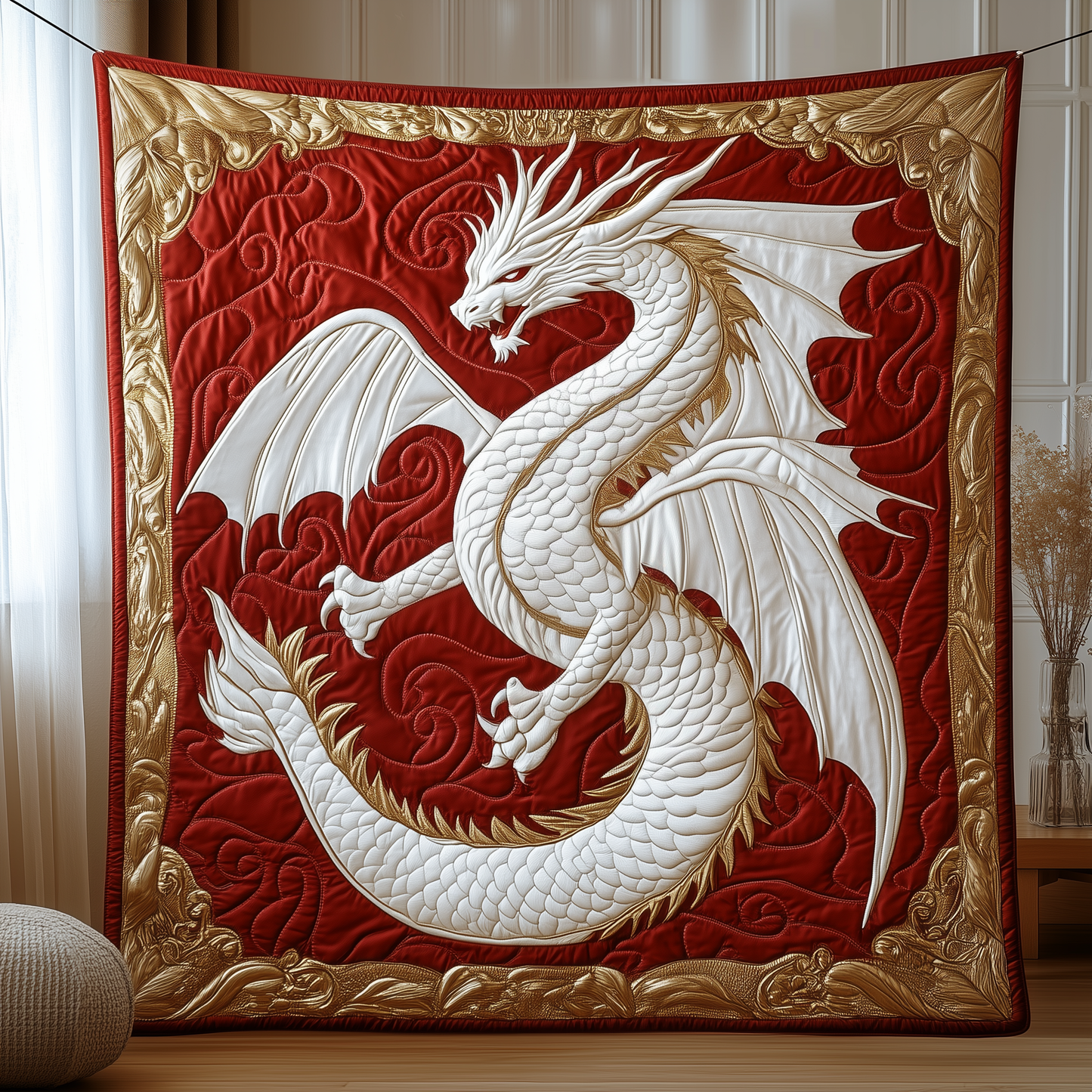 Majestic Dragon Quilted Blanket GFTOTP2408