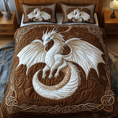 Majestic Dragon 3-Piece Quilted Bedding Set GFTOTP2422