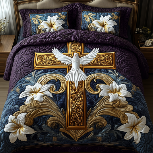 Heavenly Embrace 3-Piece Quilted Bedding Set GFTOTP2463