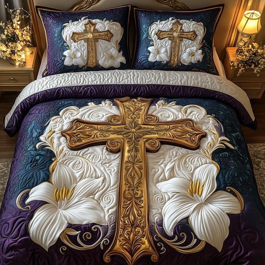 Heavenly Embrace 3-Piece Quilted Bedding Set GFTOTP2464