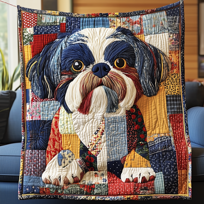 Adorable Shih Tzu Quilted Blanket GFTOTP2512