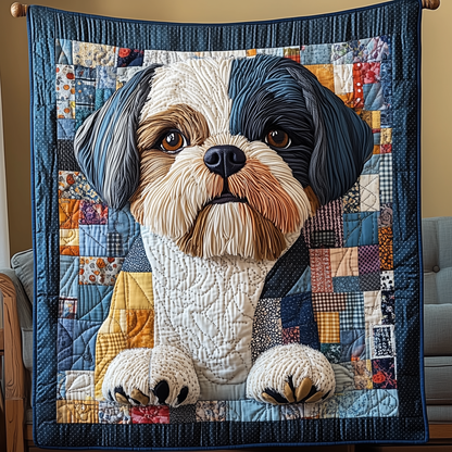 Adorable Shih Tzu Quilted Blanket GFTOTP2517