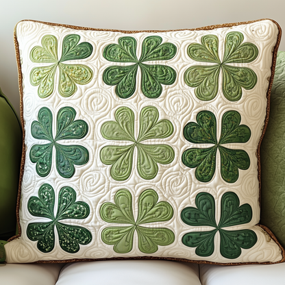 Irish Shamrock Quilted Pillow Case GFTOTP2550