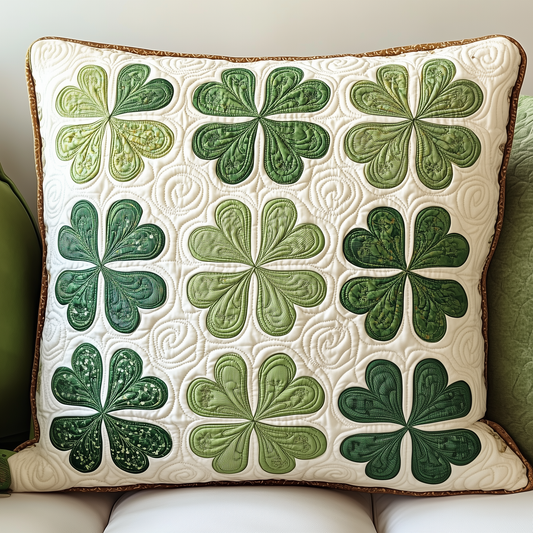 Irish Shamrock Quilted Pillow Case GFTOTP2550