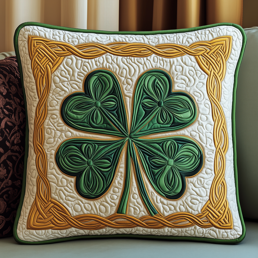 Irish Shamrock Quilted Pillow Case GFTOTP2552