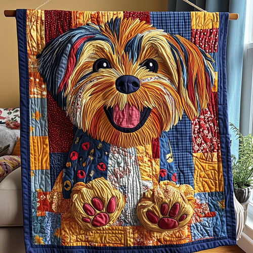 Yorkshire Terrier Quilted Blanket GFTOTP2553