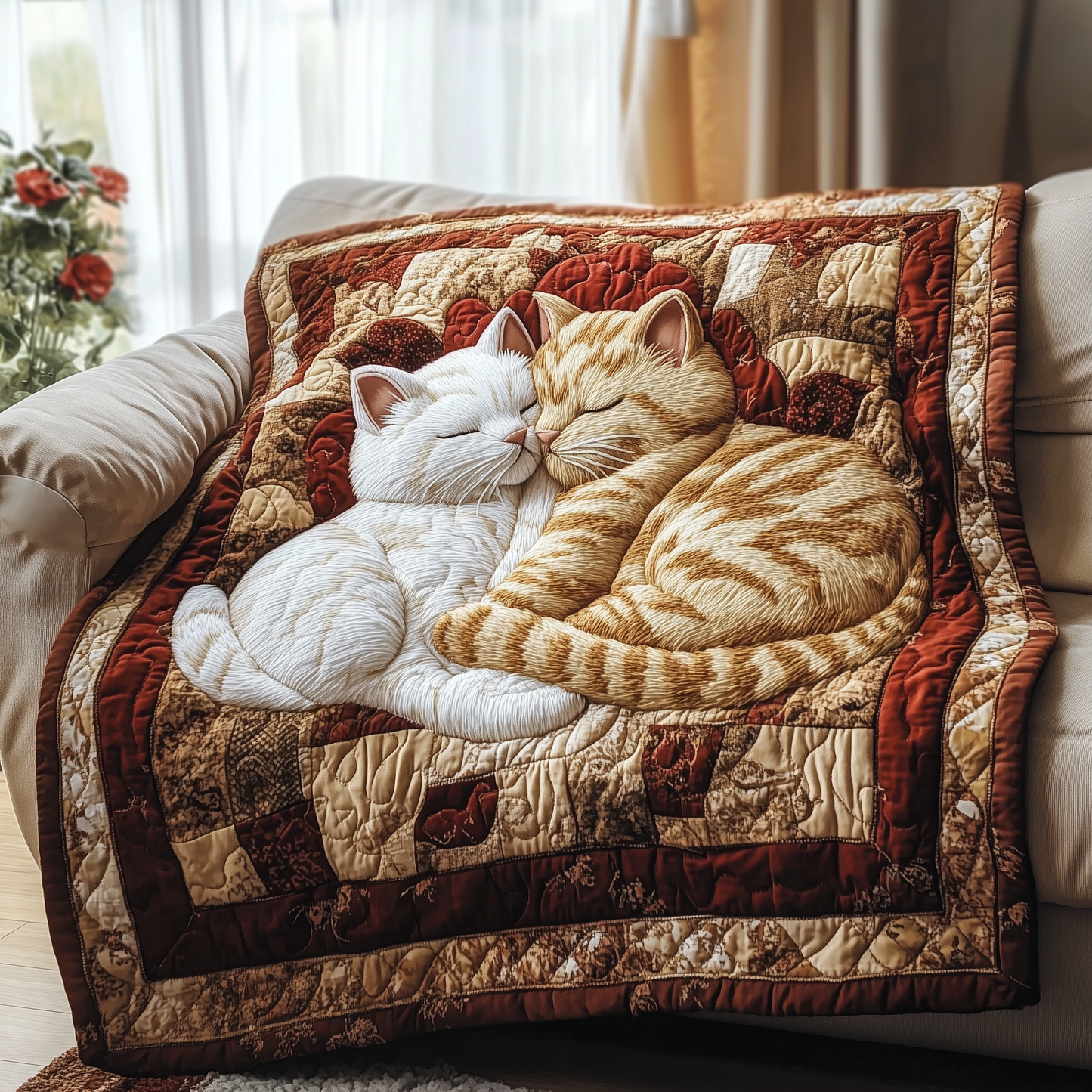 Cuddly Cat Slumber Quilted Blanket GFTOTP2593