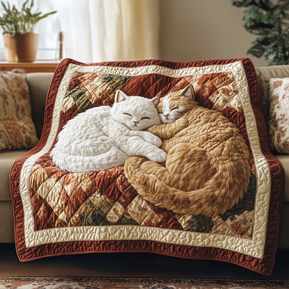 Cuddly Cat Slumber Quilted Blanket GFTOTP2596