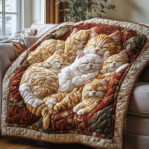 Cuddly Cat Slumber Quilted Blanket GFTOTP2599