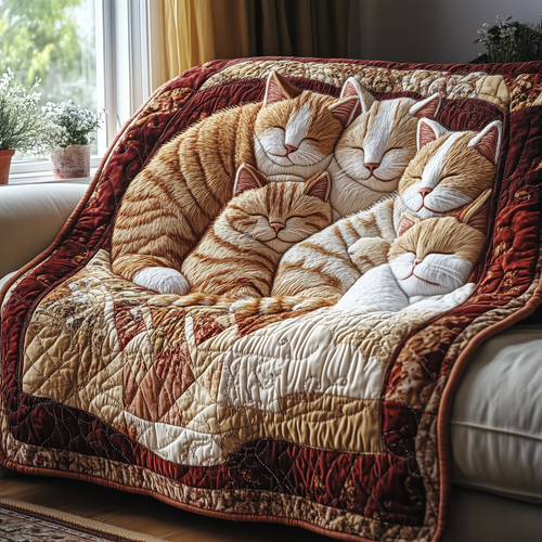 Cuddly Cat Slumber Quilted Blanket GFTOTP2600