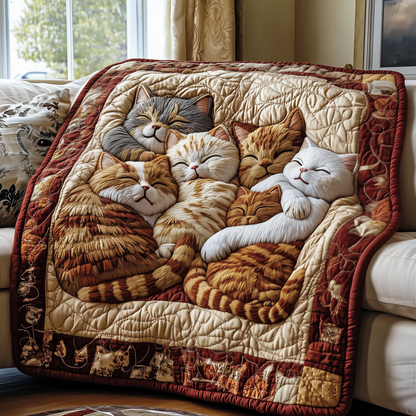 Cuddly Cat Slumber Quilted Blanket GFTOTP2601