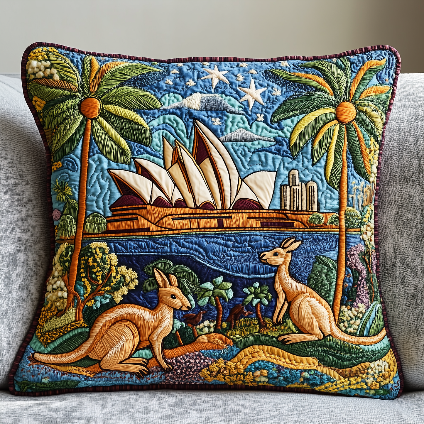 Happy Australia Day Quilted Pilow Case GFTOTP2731