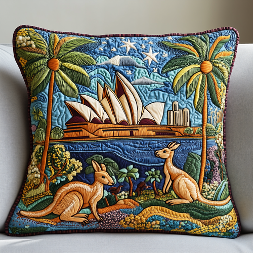 Happy Australia Day Quilted Pilow Case GFTOTP2731