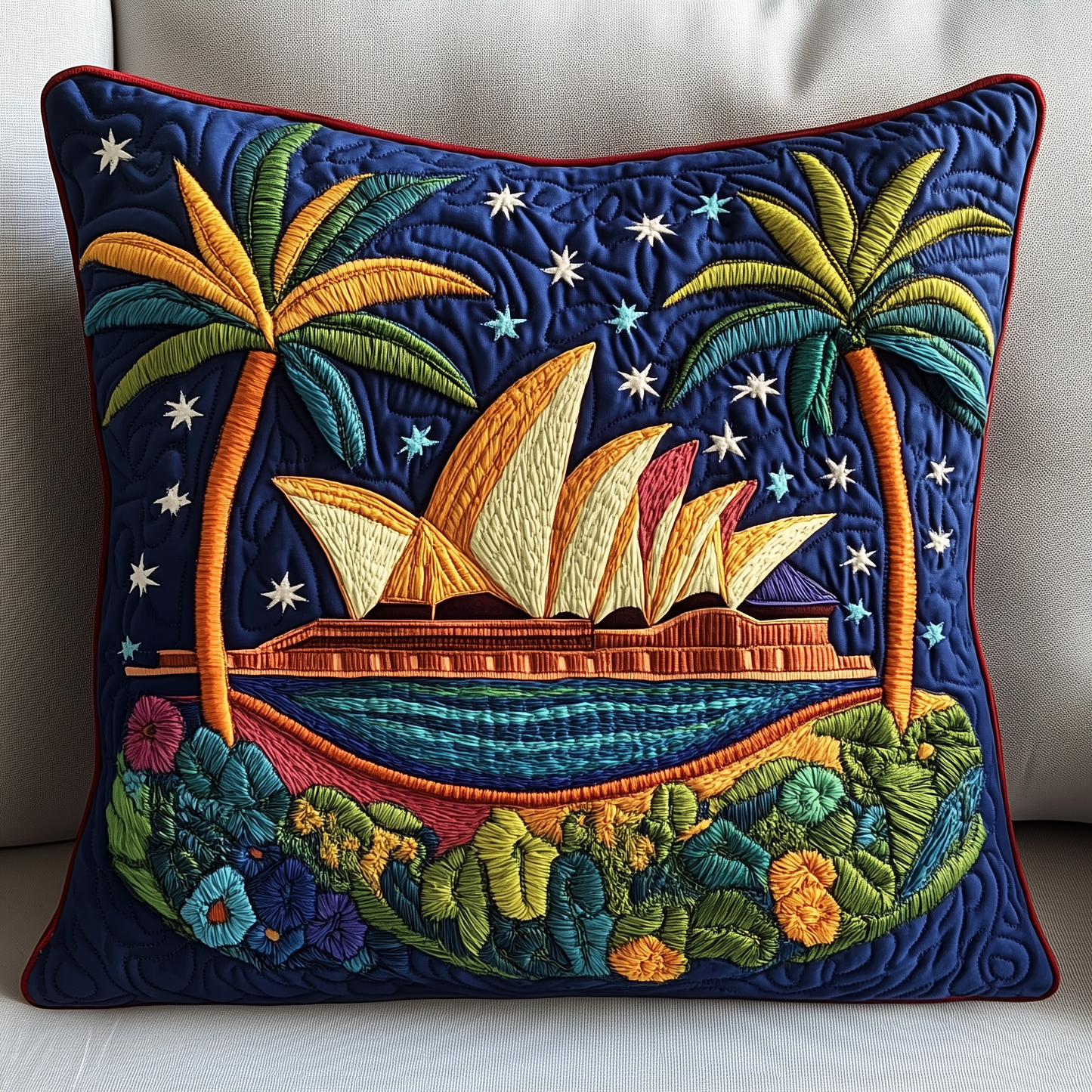 Happy Australia Day Quilted Pilow Case GFTOTP2733