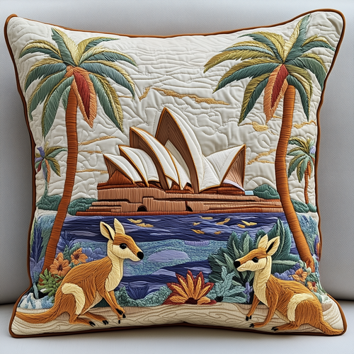 Happy Australia Day Quilted Pilow Case GFTOTP2737