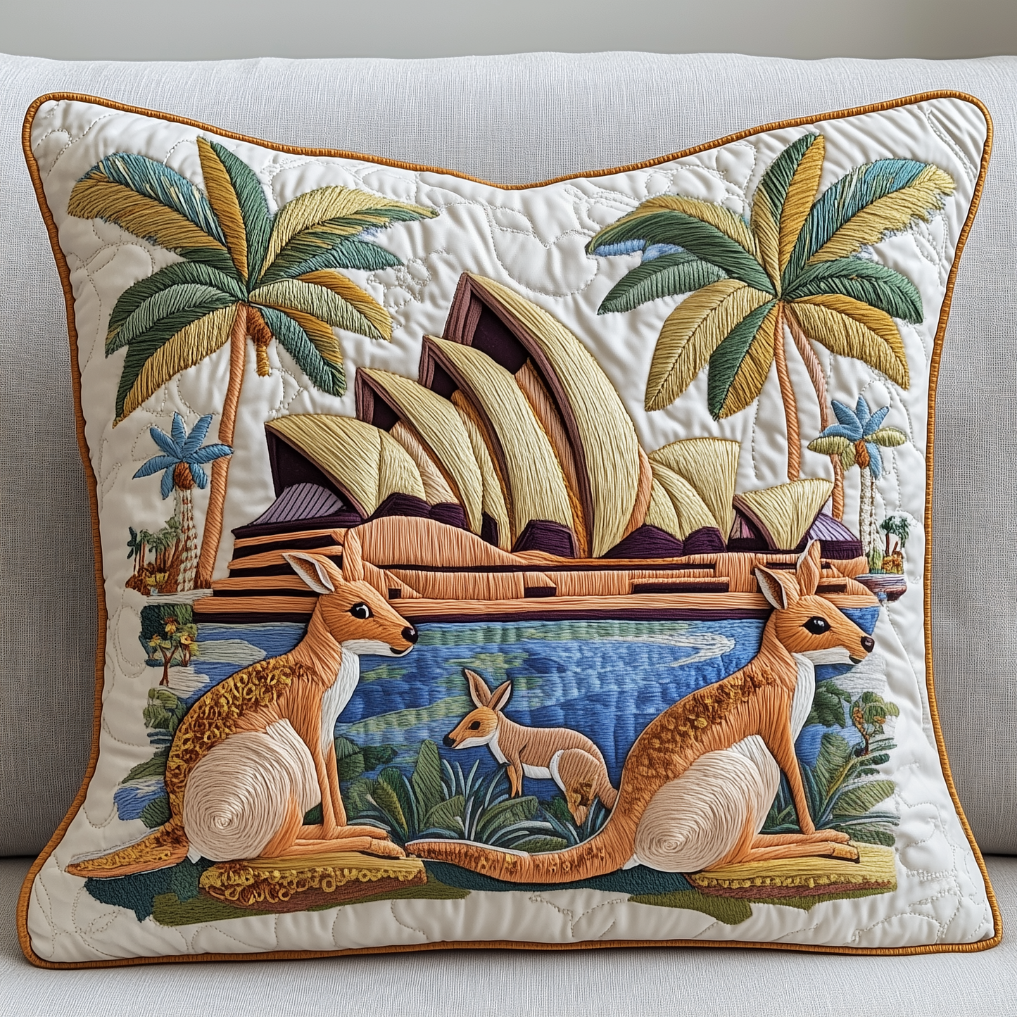 Happy Australia Day Quilted Pilow Case GFTOTP2738