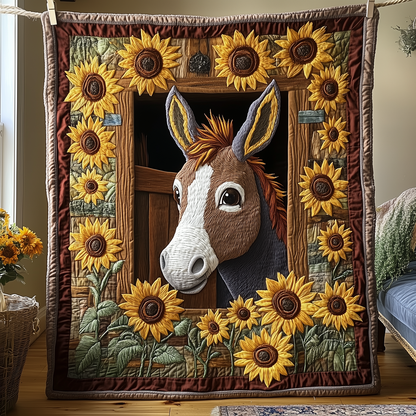 Rustic Donkey Quilted Blanket GFTOTP3003