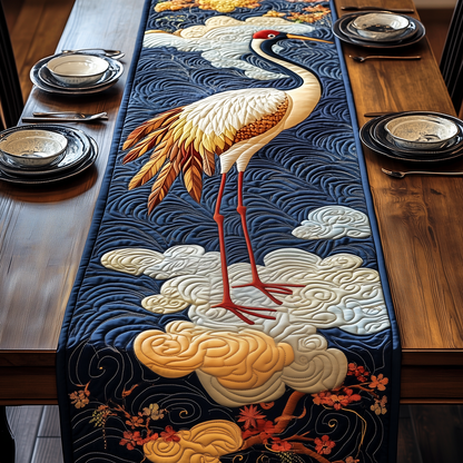 Elegant Crane Quilted Table Runner GFTOTP3062