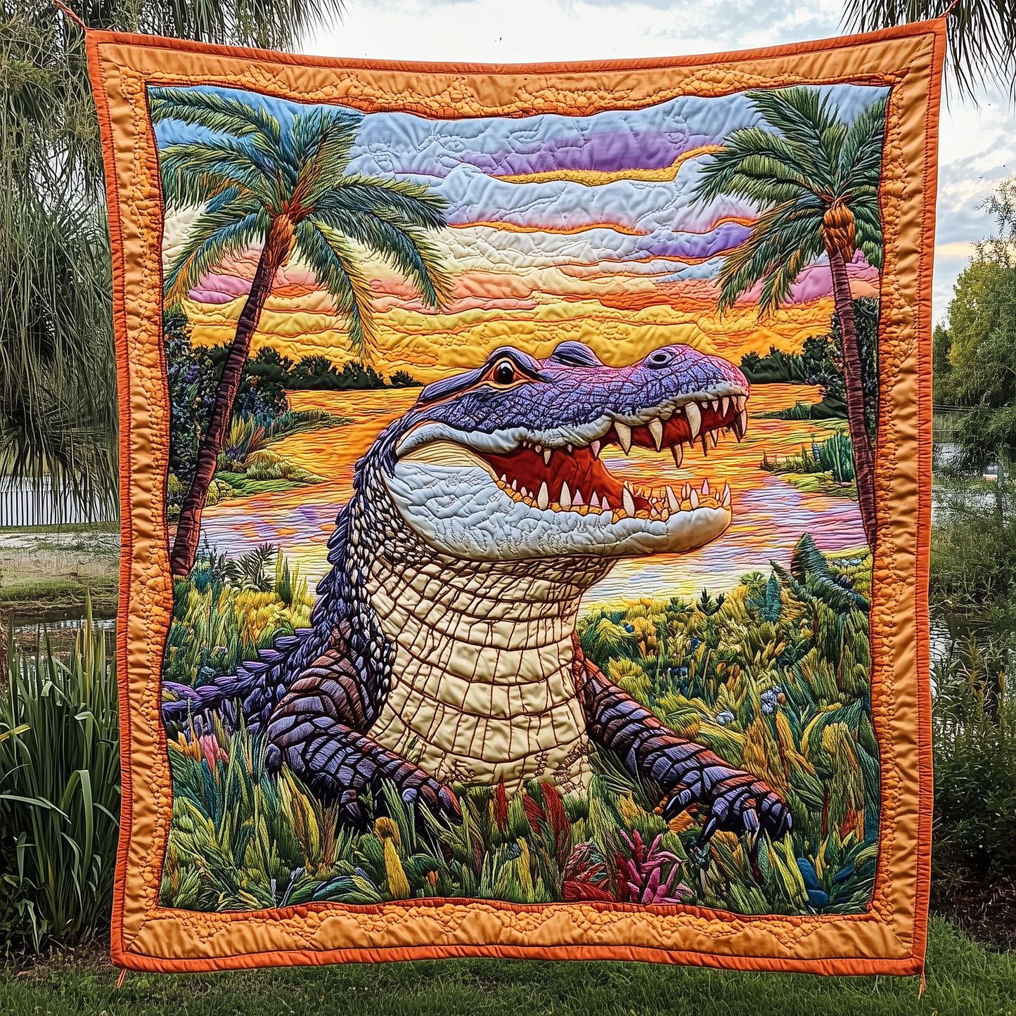 Alligator Quilted Blanket GFTOTP3184