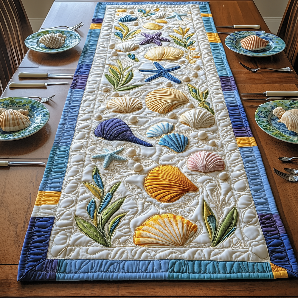 Marine Melody Quilted Table Runner GFTOTP3324