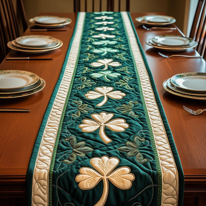 Irish Shamrock Quilted Table Runner GFTOTP3400
