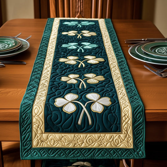 Irish Shamrock Quilted Table Runner GFTOTP3401