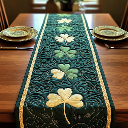 Irish Shamrock Quilted Table Runner GFTOTP3402