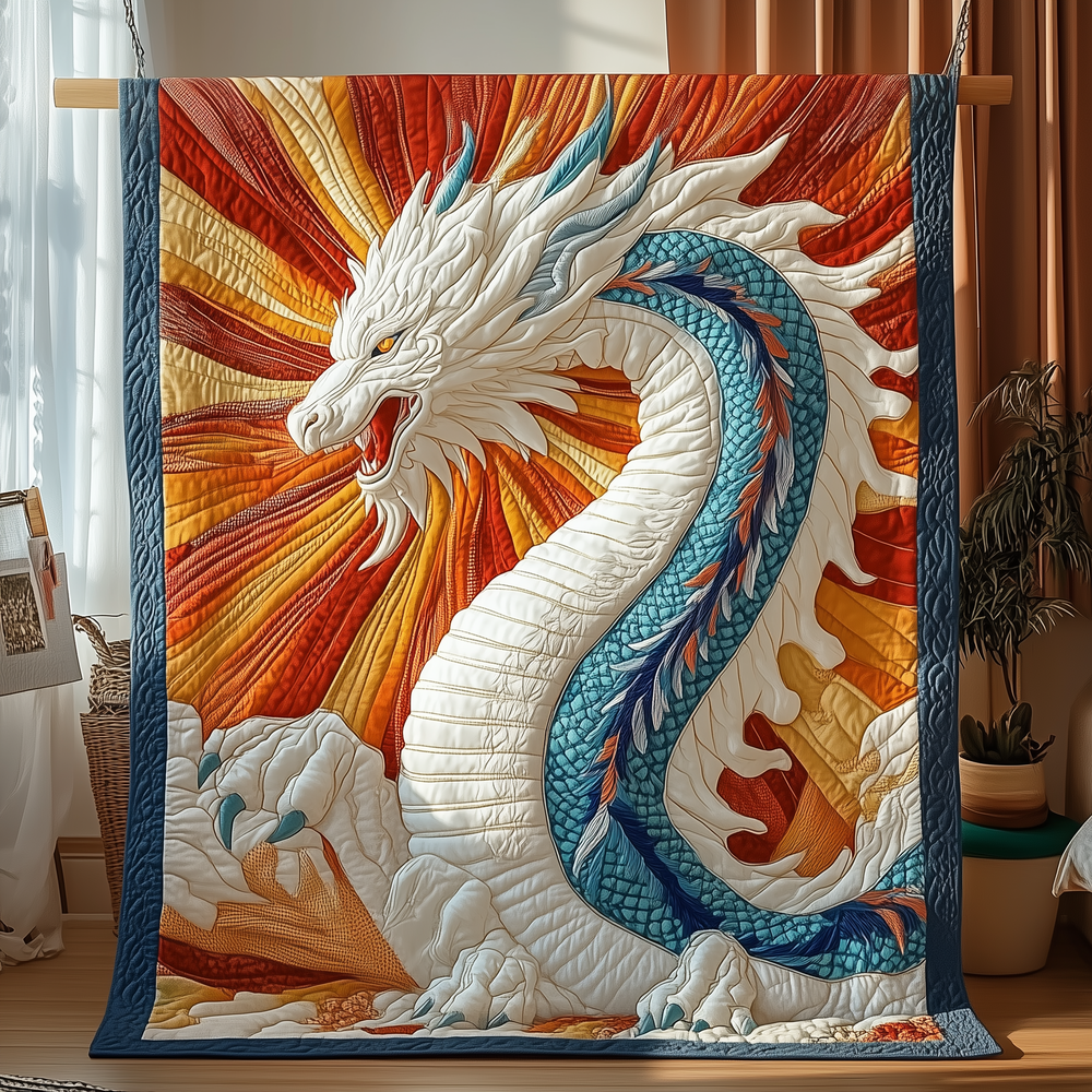 Elegant Dragon Quilted Blanket GFTOTP3409