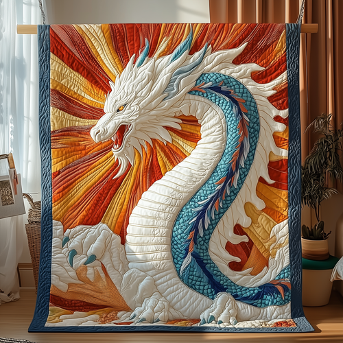 Elegant Dragon Quilted Blanket GFTOTP3409