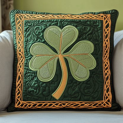 Irish Shamrock Quilted Pillow Case GFTOTP3492