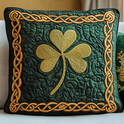 Irish Shamrock Quilted Pillow Case GFTOTP3494