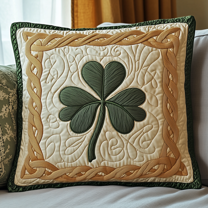 Irish Shamrock Quilted Pillow Case GFTOTP3498