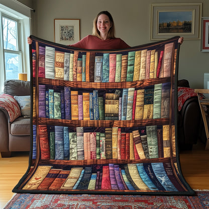 Literary Haven Quilted Blanket GFTOTP3556